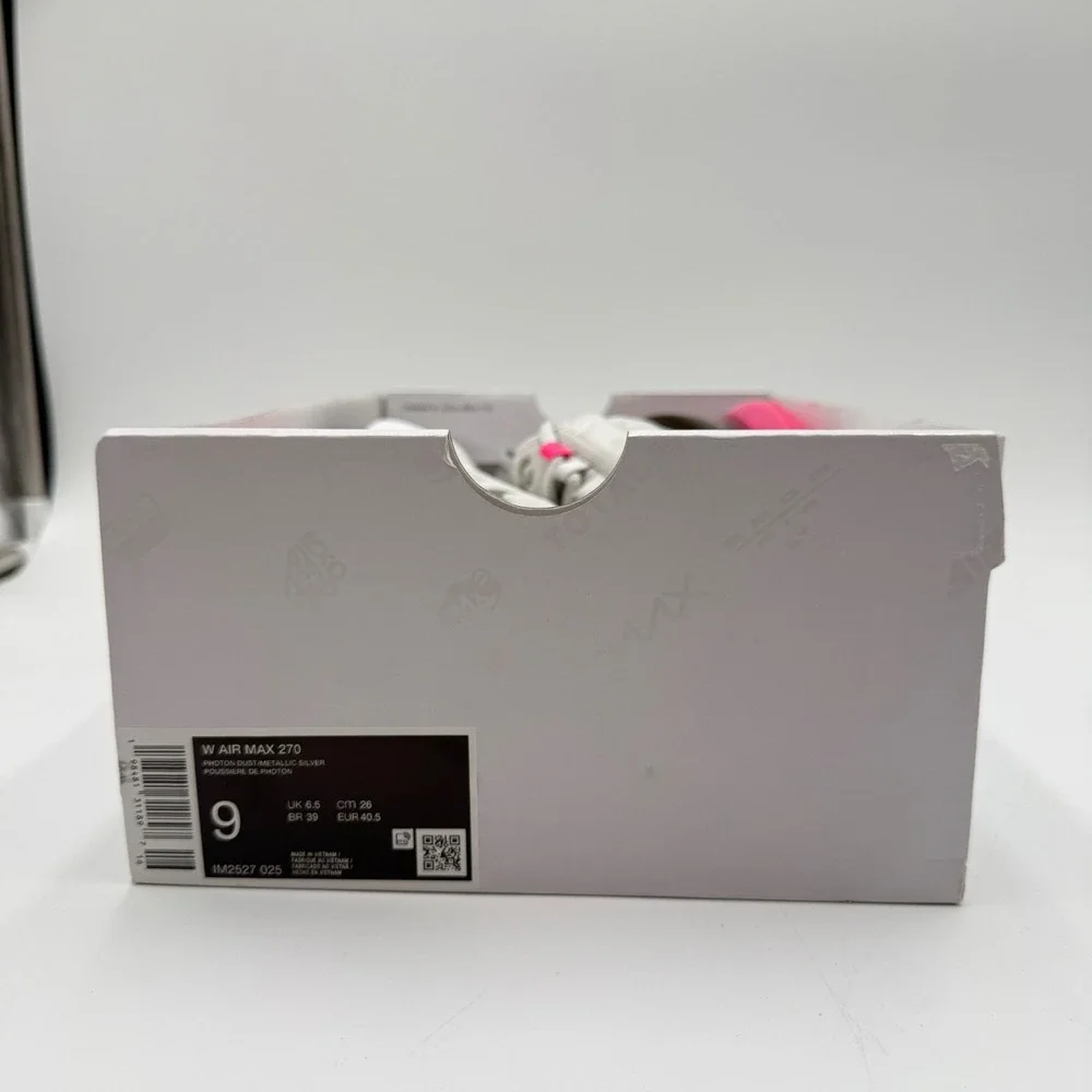 Nike Women's Size 9 Air Max 270 Photon Dust/Metallic Silver IM2527 025 NEW